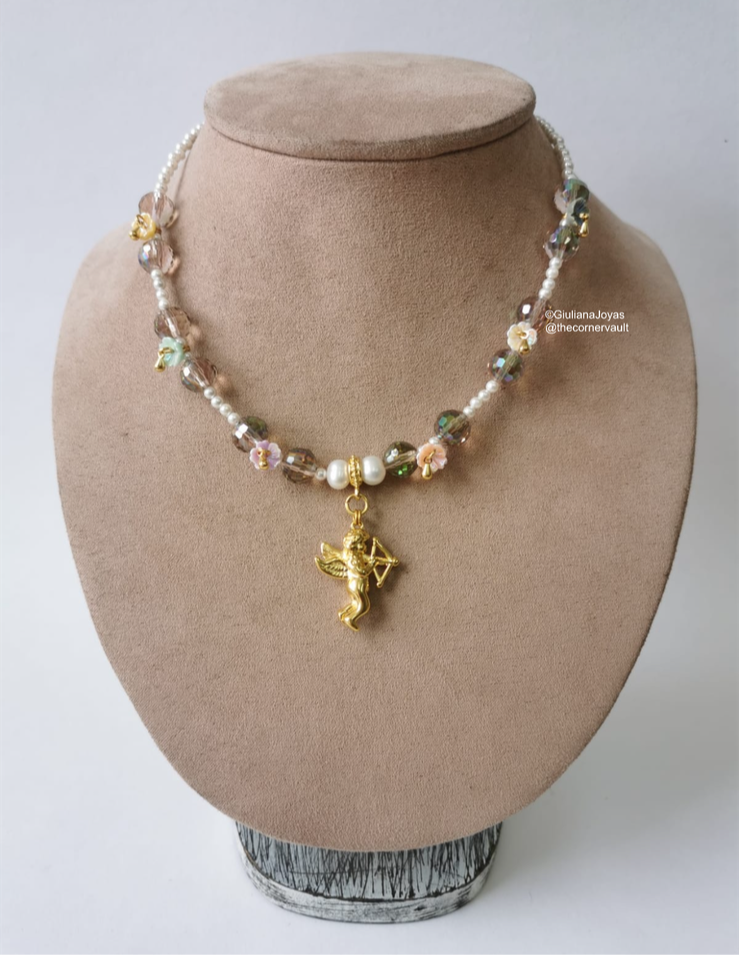 Angel Pearl Necklace (L590)